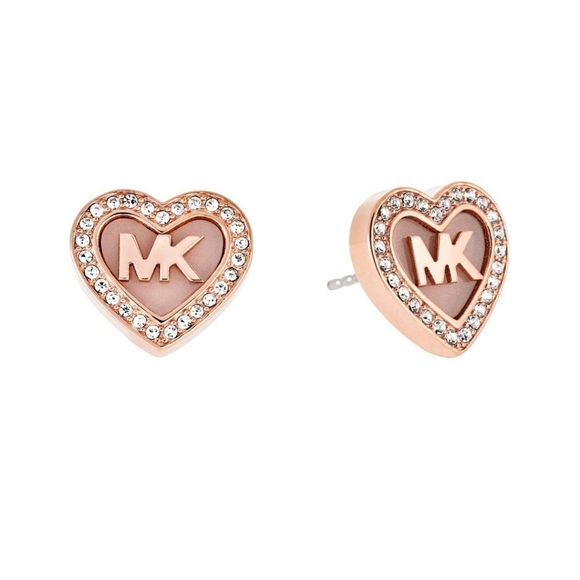NWT Rose Gold Sweetheart Studs - Picture 1 of 1